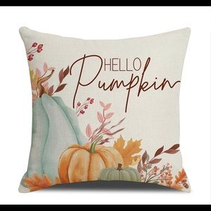 Hello Pumpkin Decorative Pillow Case
